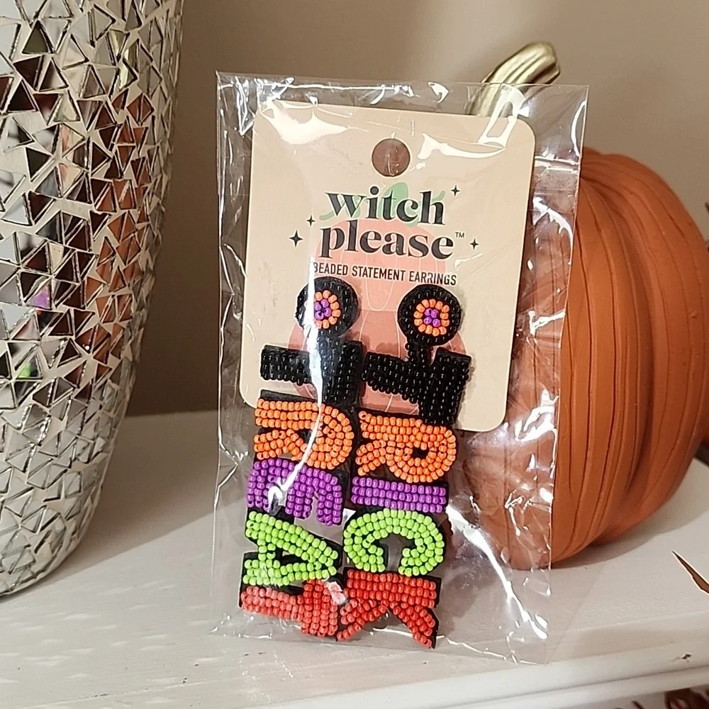 🎃 TRICK OR TREAT SEAD BEAD EARRINGS 🎃